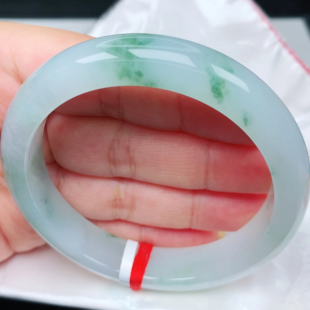 未镶嵌手镯翡翠13冰胶飘花