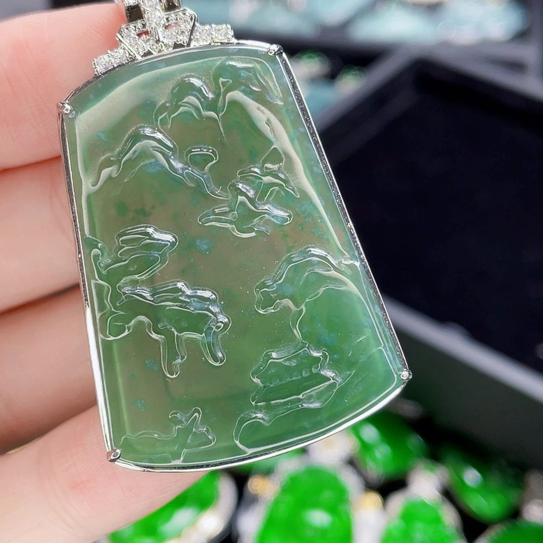 翡翠未镶嵌吊坠(不含链)