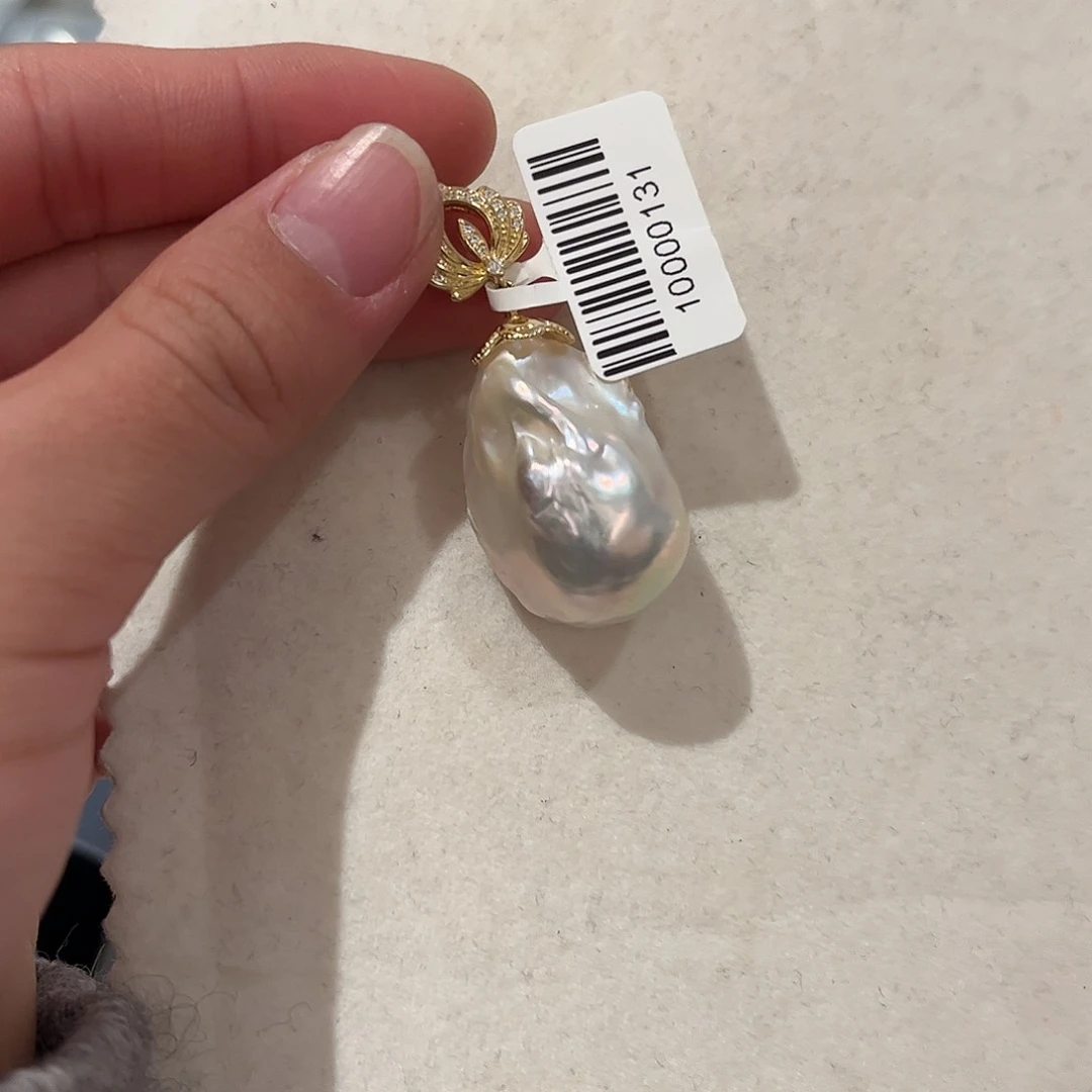 淡水珍珠颈饰银S925镶嵌