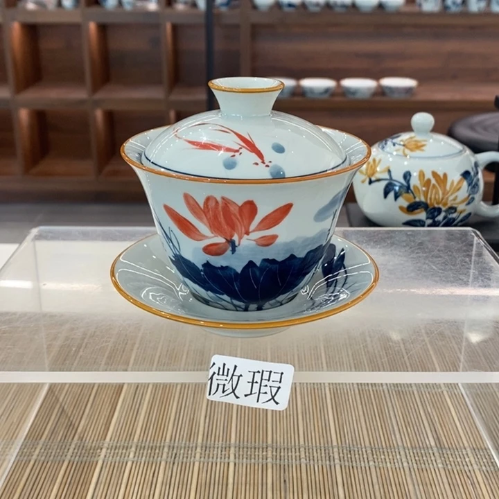 釉下老陶泥手工绘制