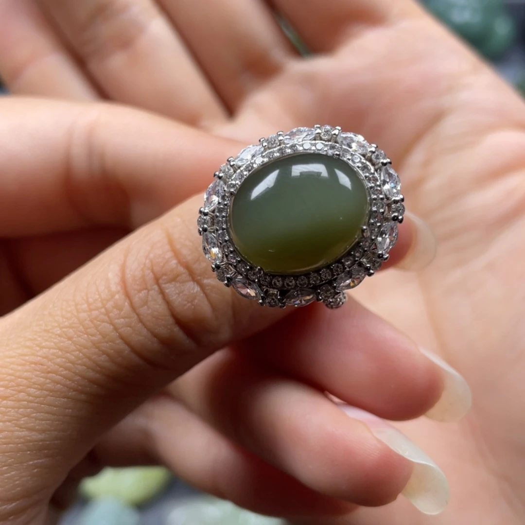 【闪购商品】和田玉银S925镶嵌挂件