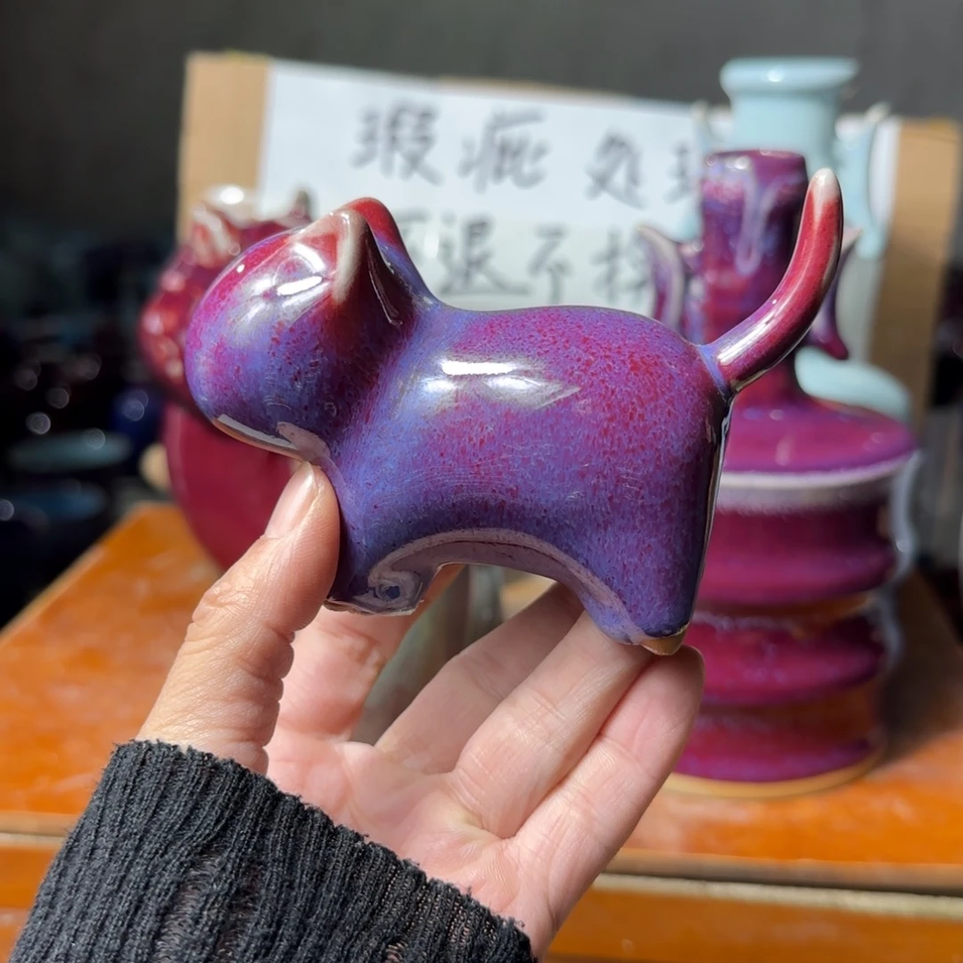 摆件郑家钧瓷摆件微瑕
