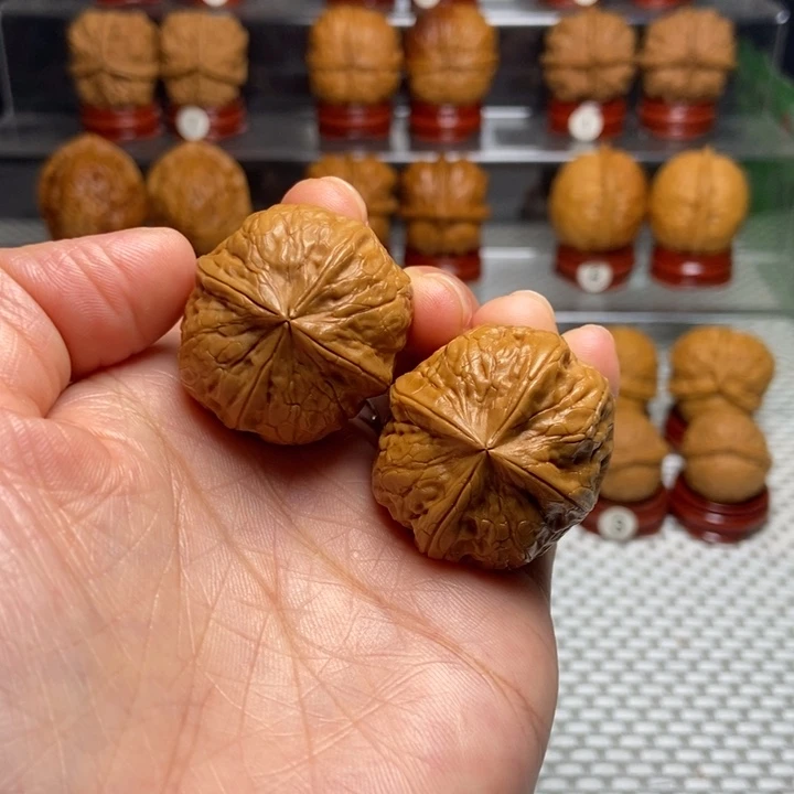 把件文玩核桃8聚宝四棱