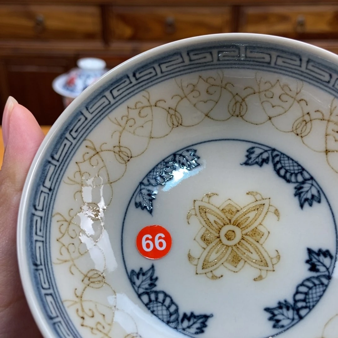 手绘现代茶具非古董