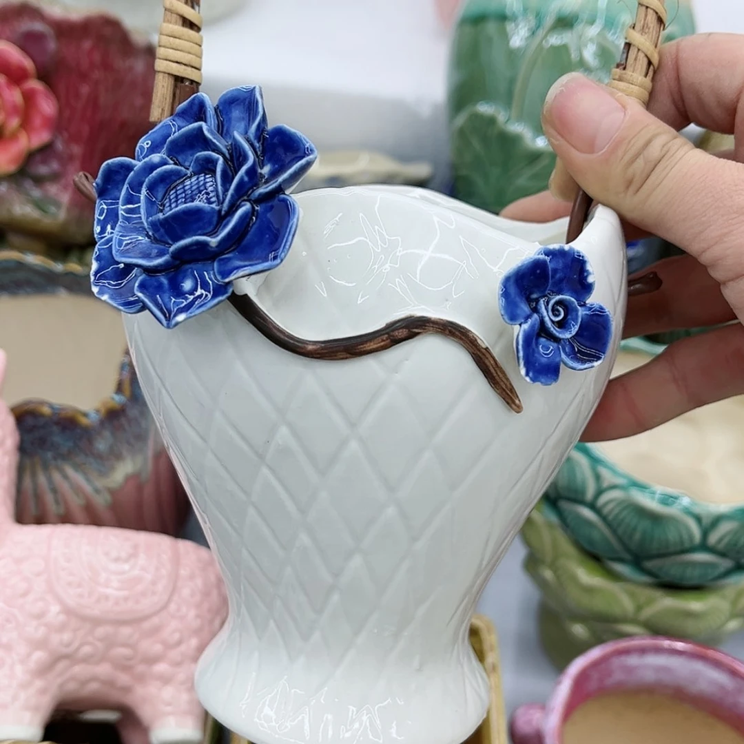 【闪购商品】陶瓷多肉绿植陶瓷花盆