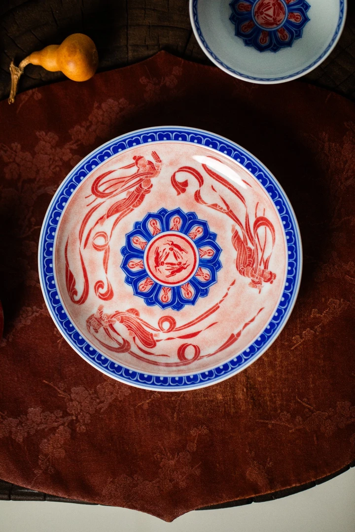 【景德詺兮】敦煌·三兔飞天小壶承MX221/——