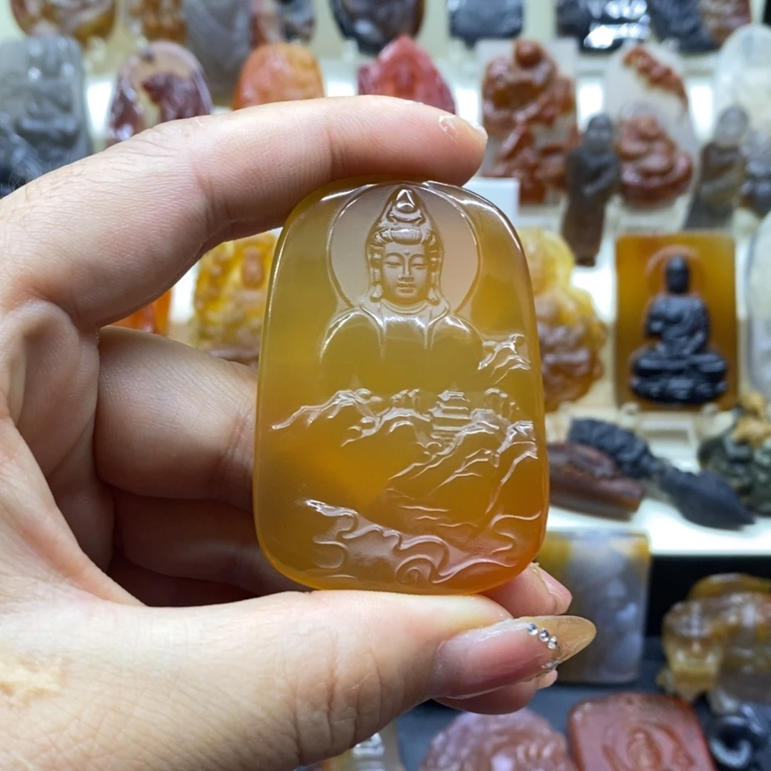 玛瑙/玉髓吊坠(赠链)未镶嵌吊坠