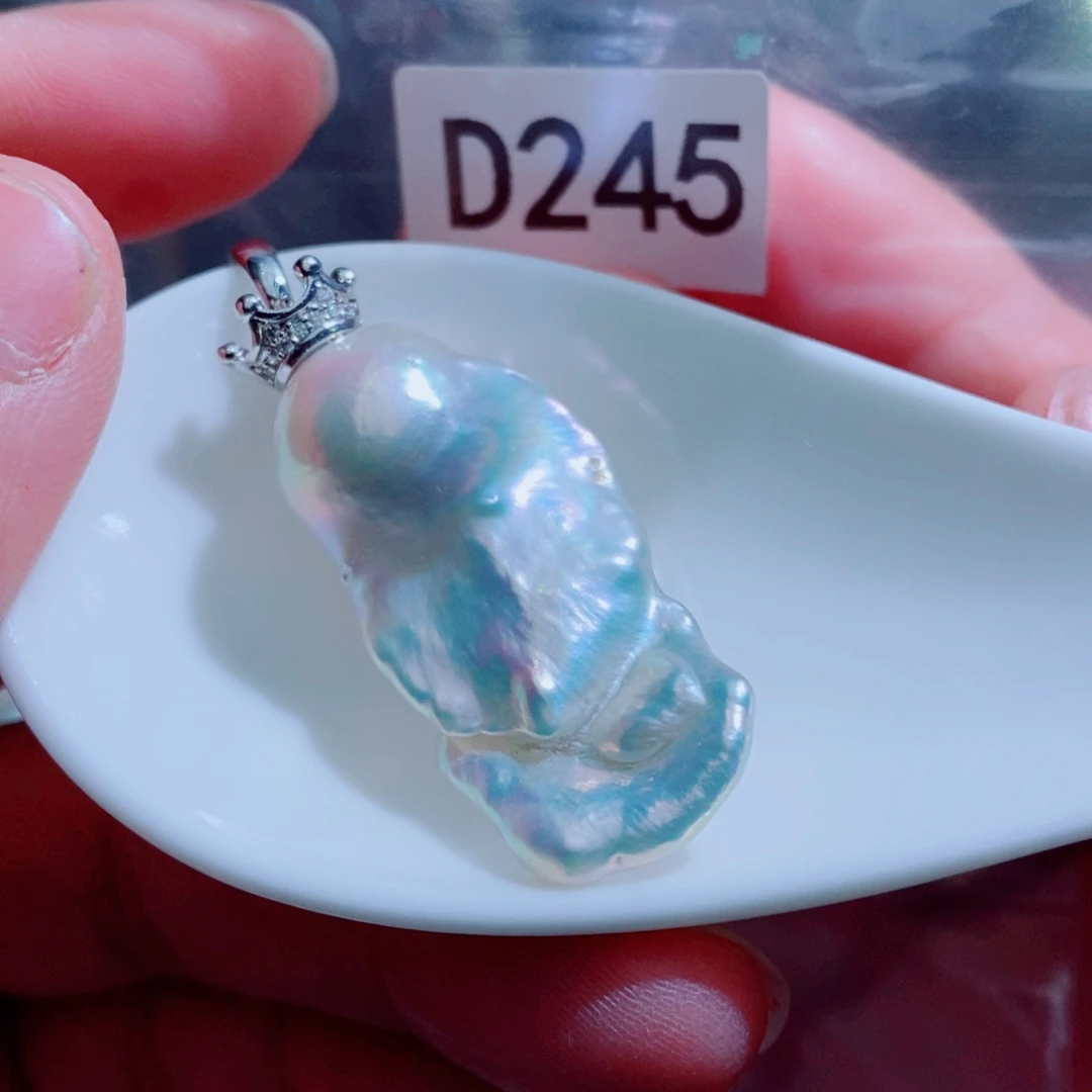 银S925镶嵌淡水珍珠
