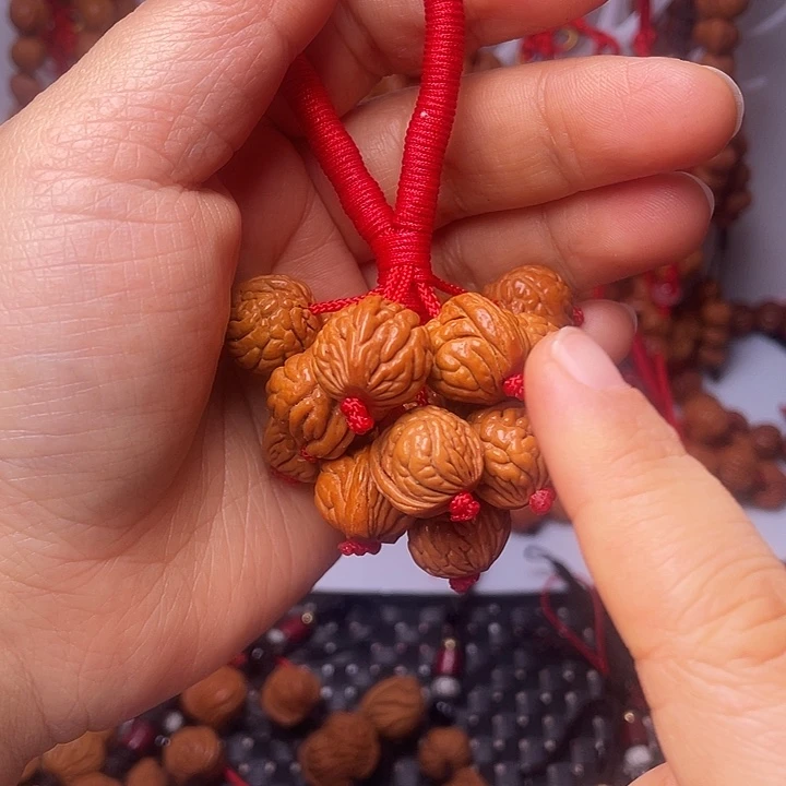 桃核吊坠龙纹桃枭