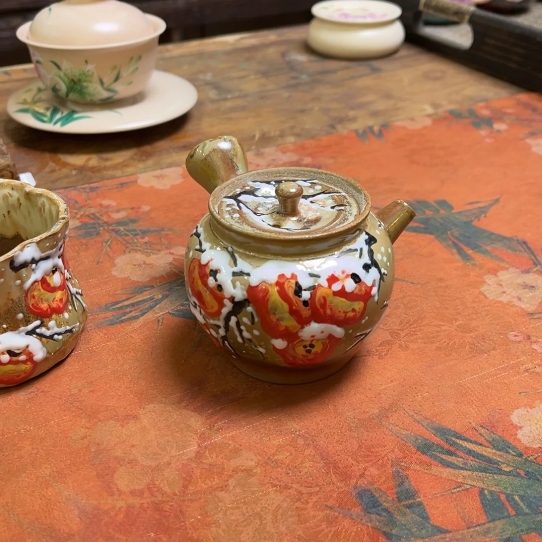 柴烧手工手绘陶瓷