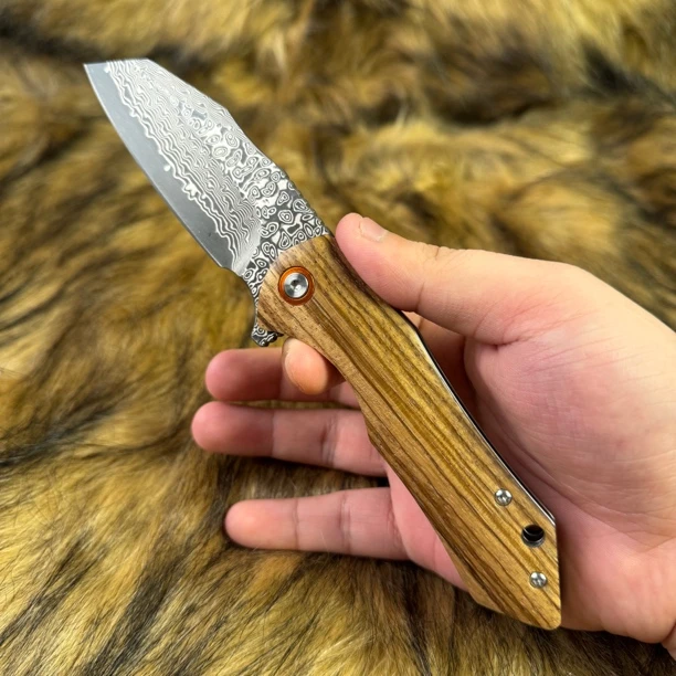 T头大马士革多功能户外收藏刀