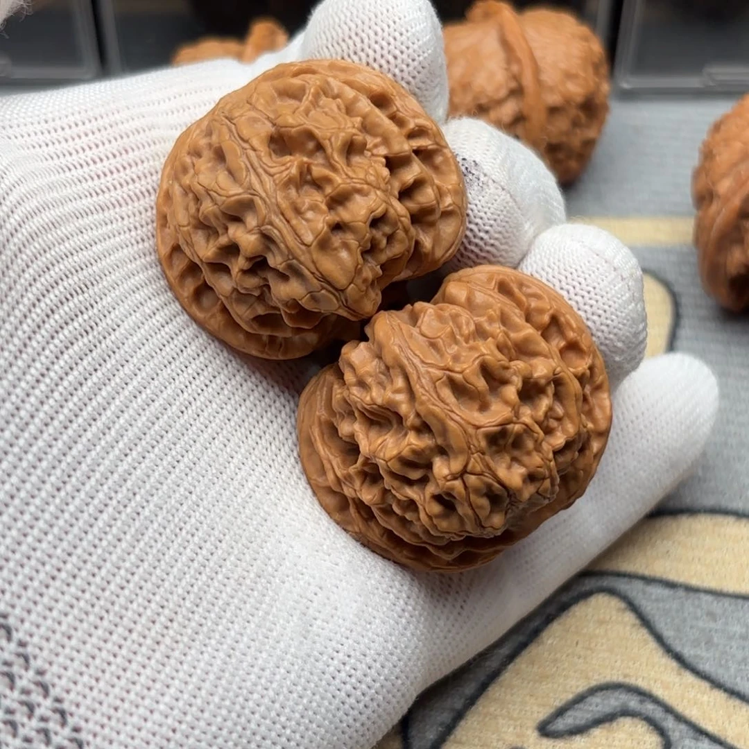 文玩核桃把件苹果圆