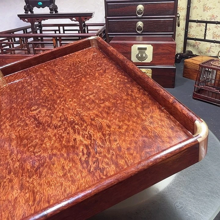 非洲紫檀（红花梨）巴花盘