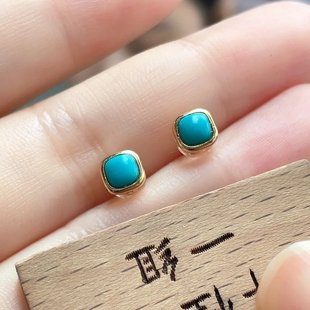 银S925镶嵌绿松石颈饰