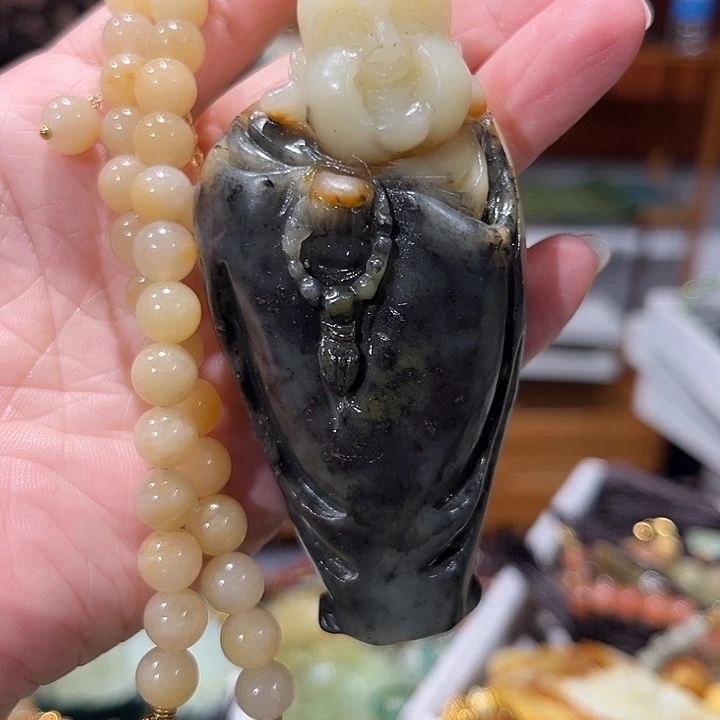 未镶嵌岫玉毛衣链