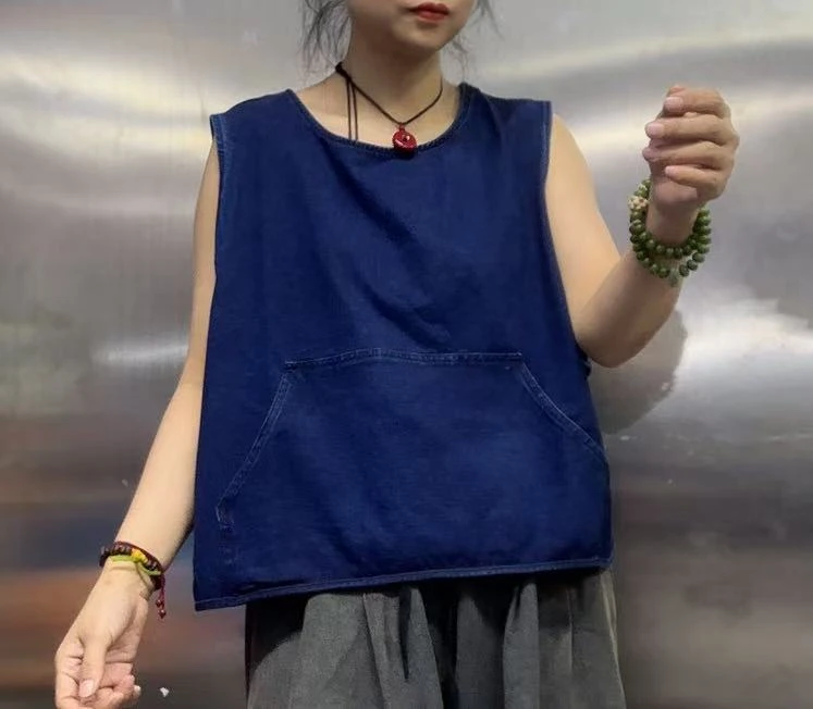 炒色圆领百搭马夹03381