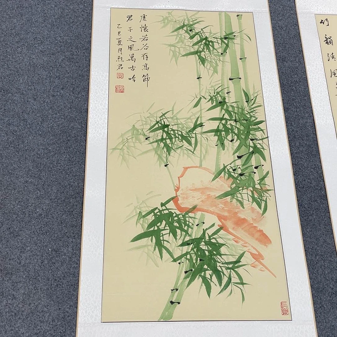 国画手绘手写作品