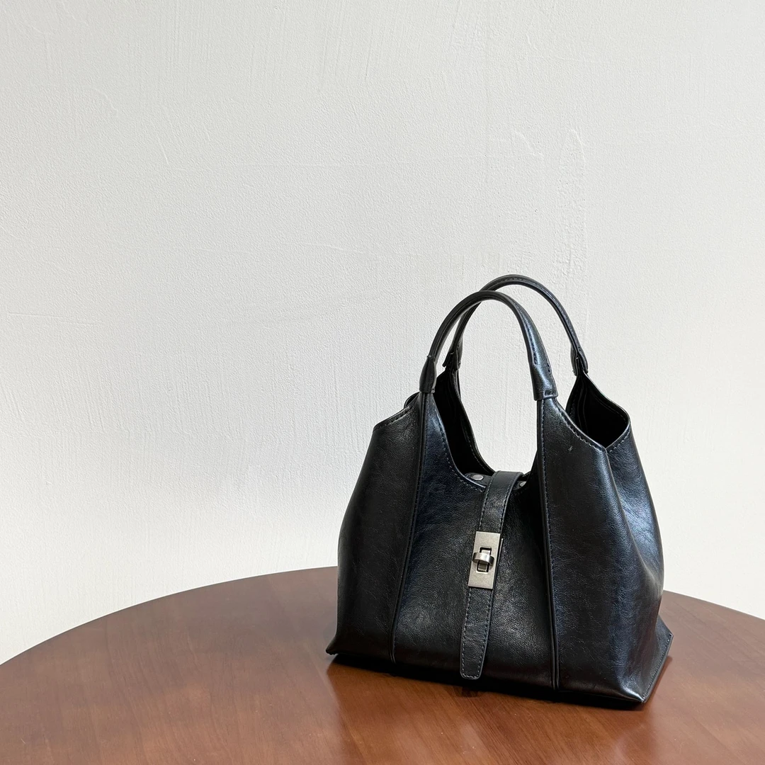 【安子溪】2025早秋韩系百搭手提菜篮子通勤气质款斜挎包（7660）