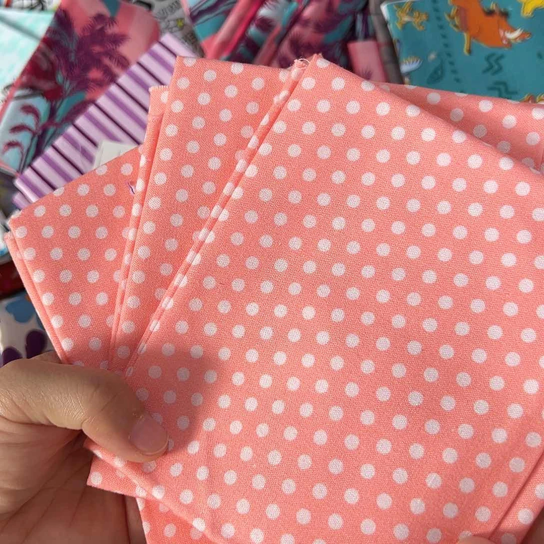 3片纯棉原单出口小布块45.50厘米一片