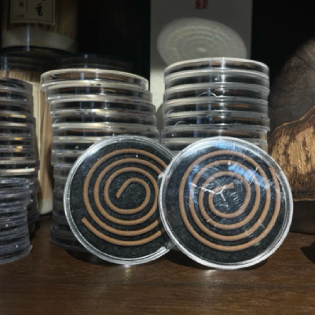 老山檀，5公分盘香，可点两小时，12盒，单片一盒装