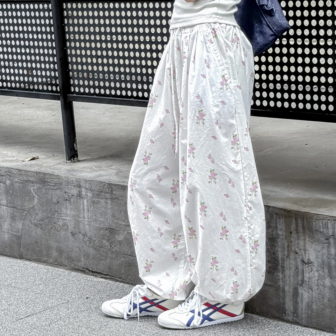 童装女中大童夏季休闲裤2025新款儿童夏装时髦裤子韩版宽松衣服潮