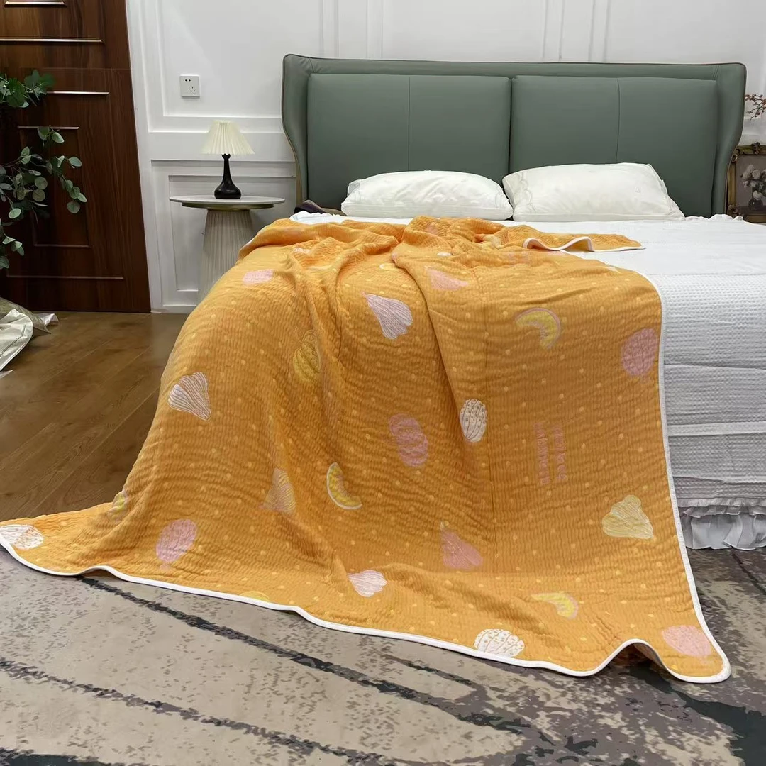 【南瓜毛巾被】150*200柔软亲肤可机洗果冻冷感毯