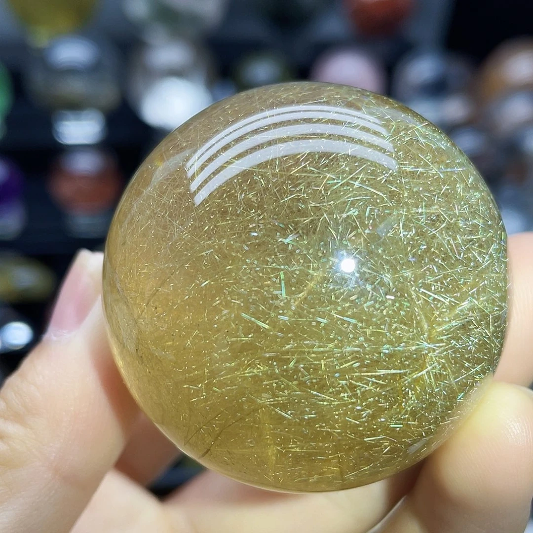 未镶嵌珠宝半成品水晶天然发晶46.8mm