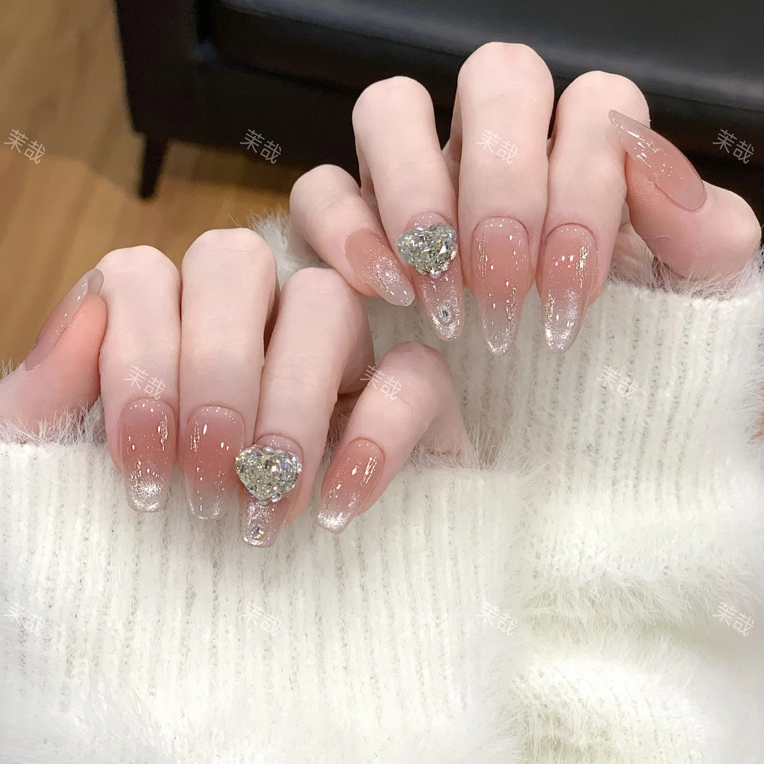 茉哉【米兰记忆】纯手工定制美甲拆卸穿戴甲A4039「12甲」