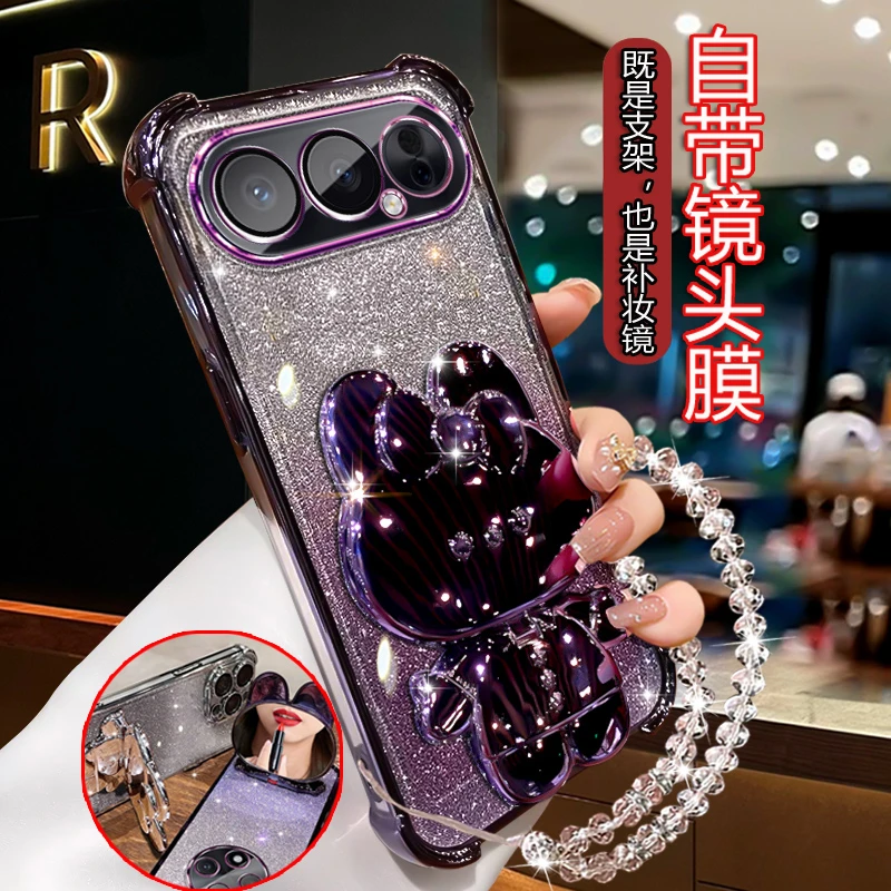 适用华为荣耀500pro手机壳网红潮流带就支架MEP-AN00高级带镜头膜