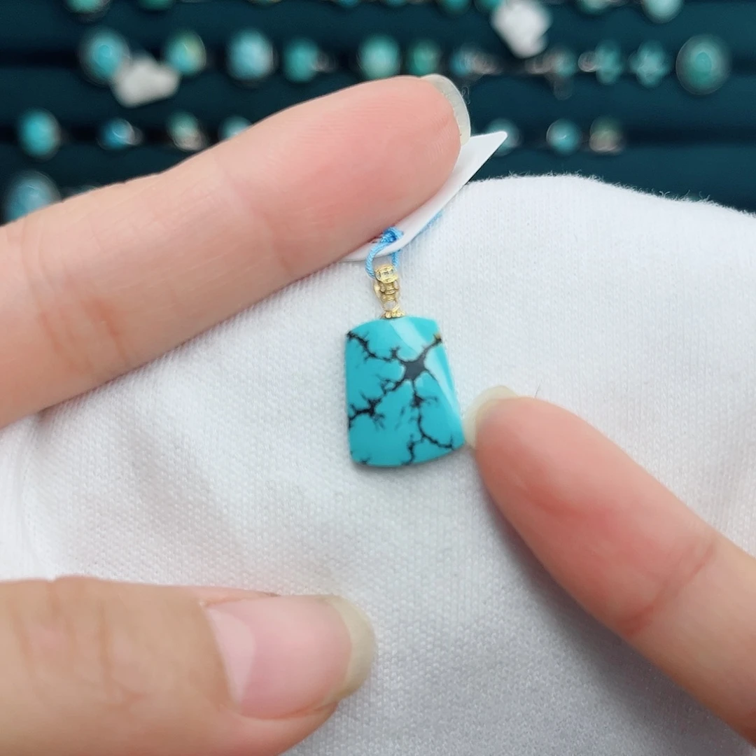 绿松石18K金镶嵌绿松石