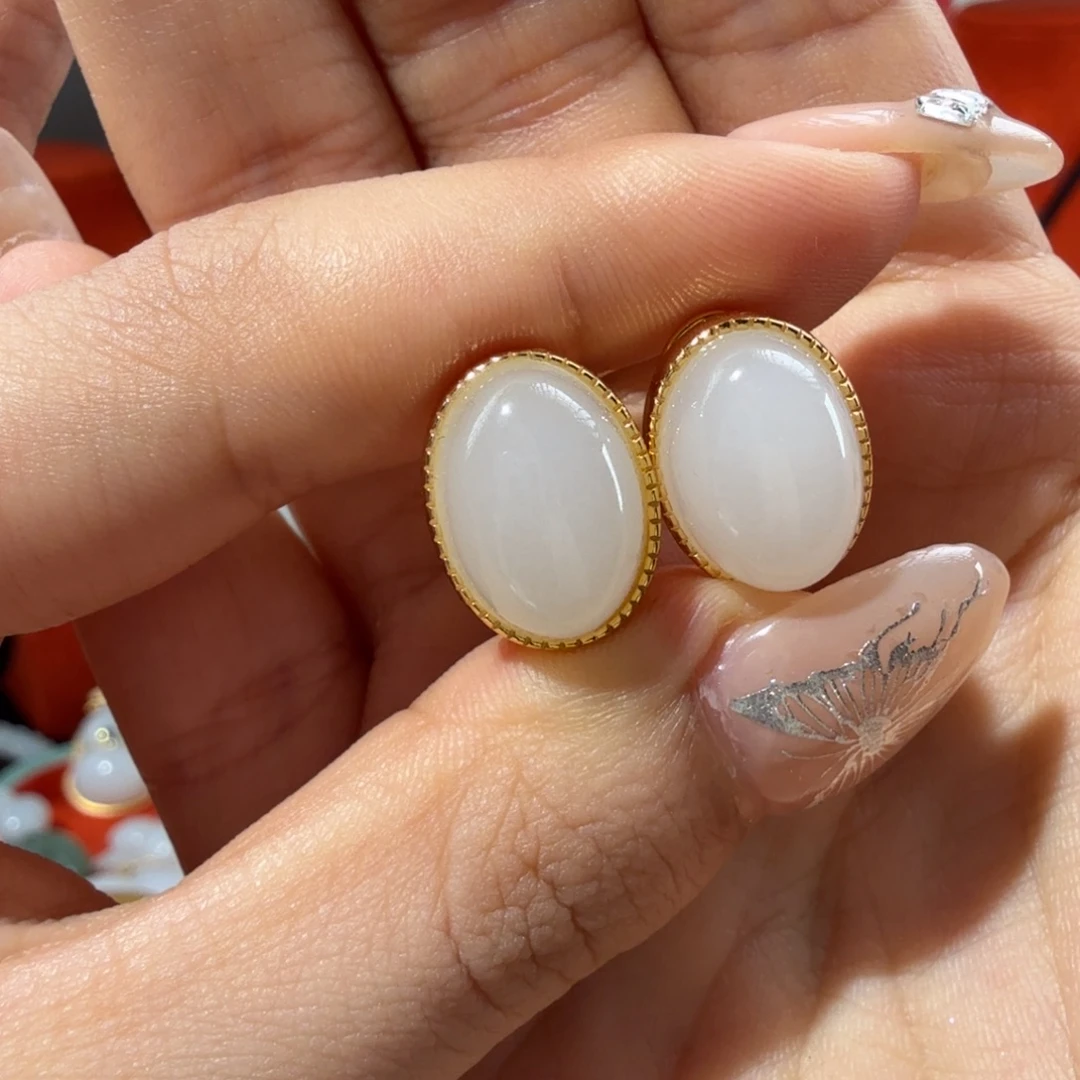 和田玉银S925镶嵌颈饰