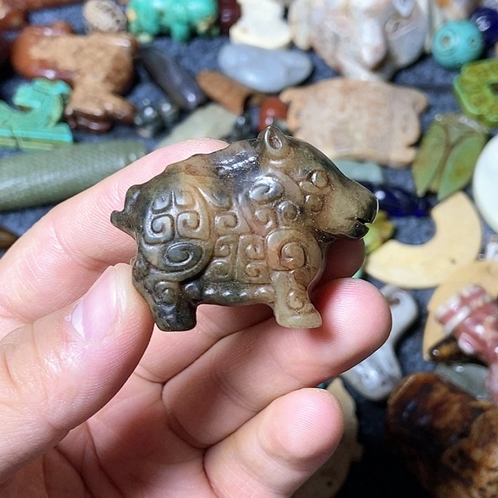 和田玉未镶嵌颈饰152