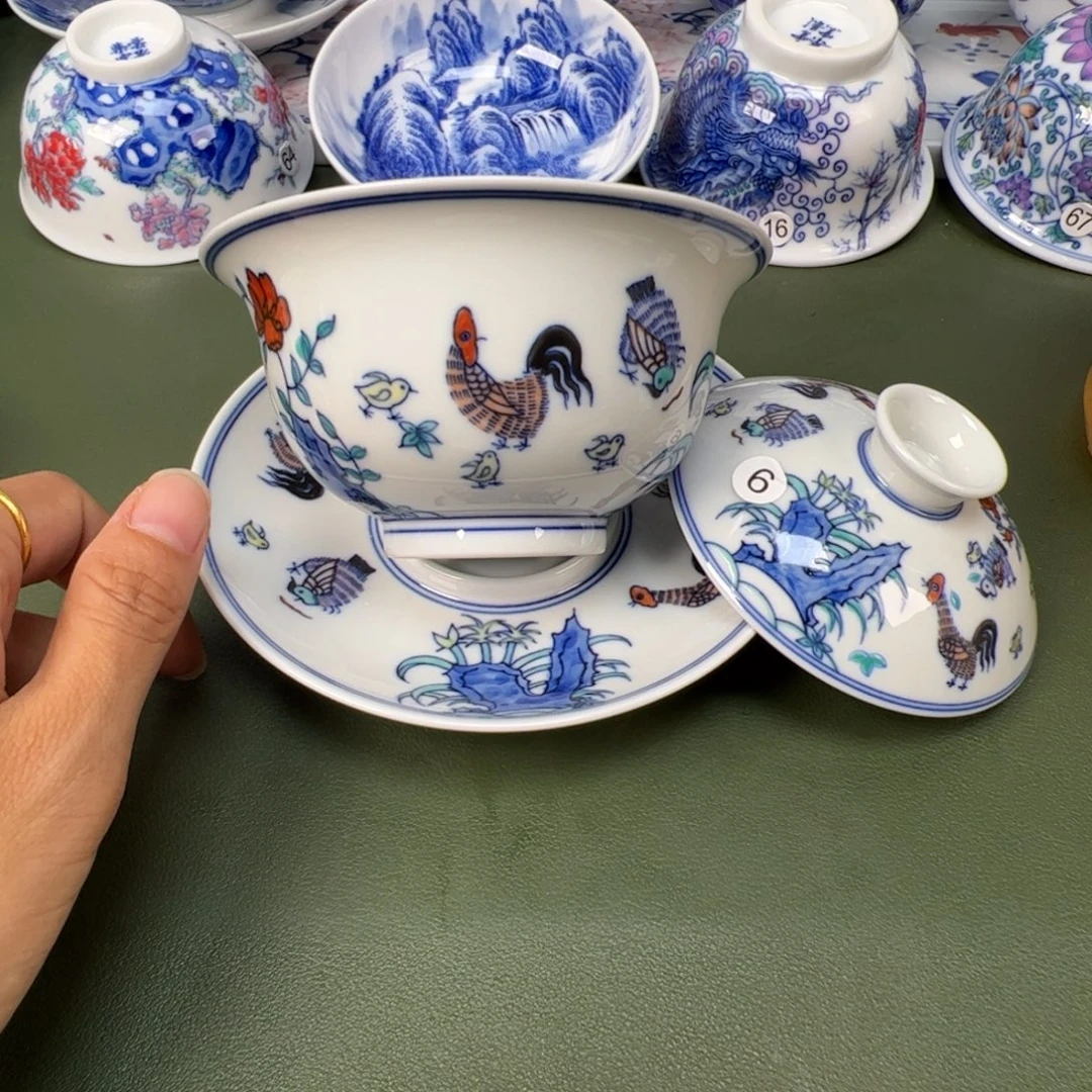 景德镇纯手工纯手绘茶具木木6