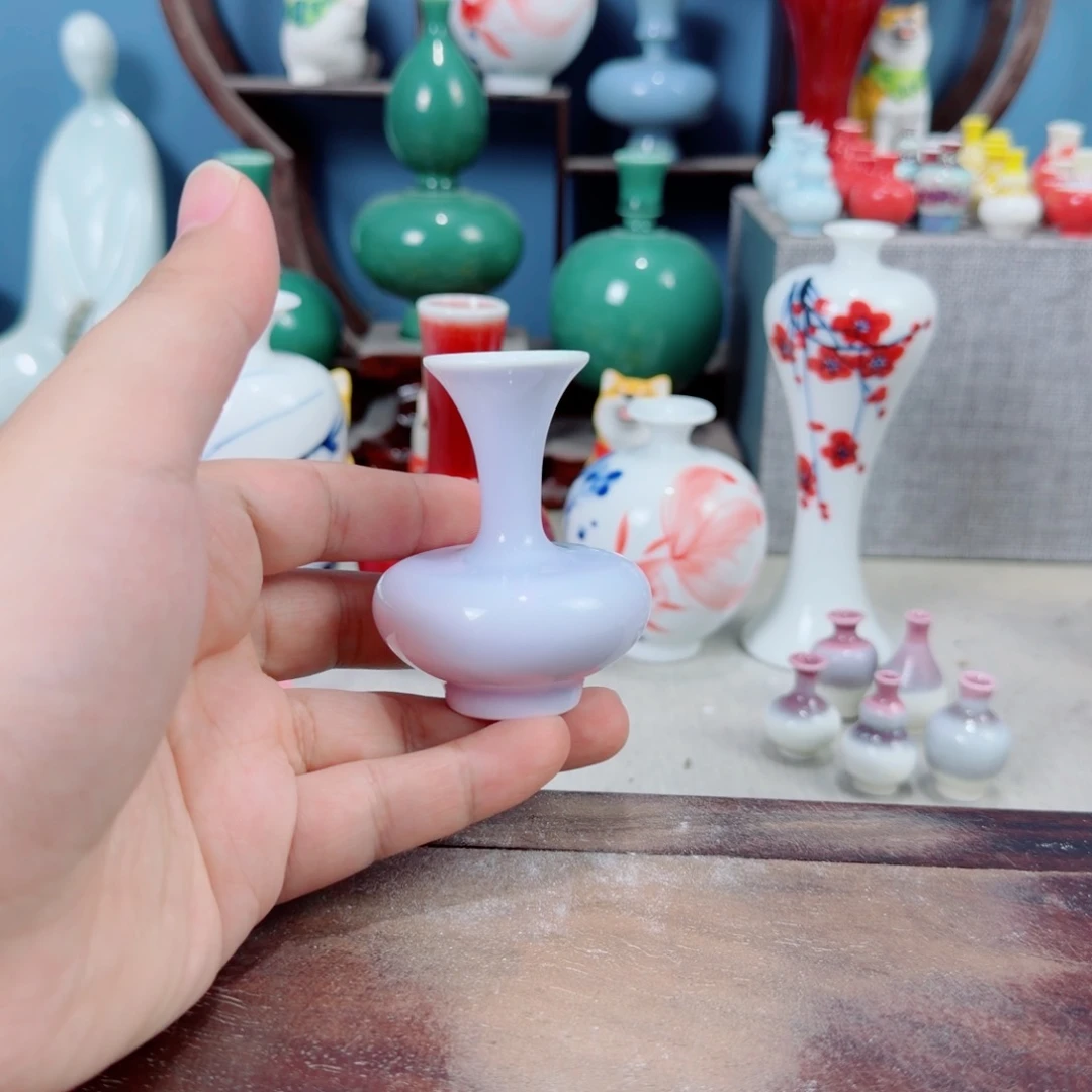 陶瓷手工小花器摆件