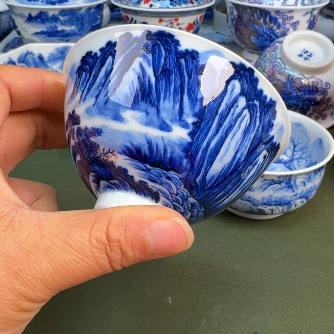 瓷景德镇纯手绘茶具圆圆206