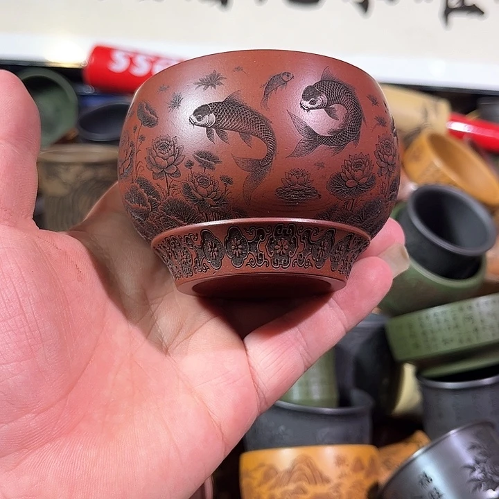 茶杯紫砂全手工紫砂主人杯