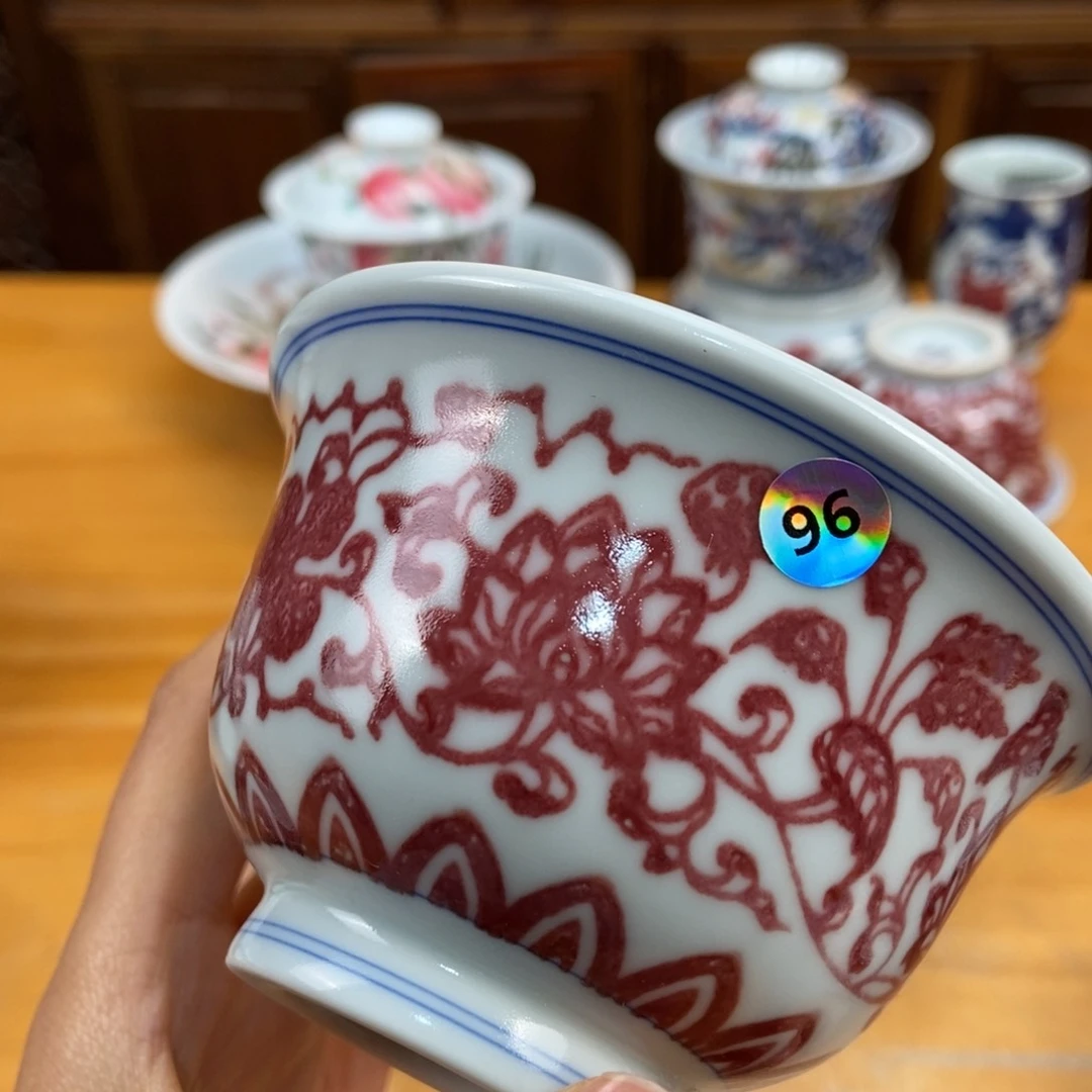 手绘现代茶具非古董