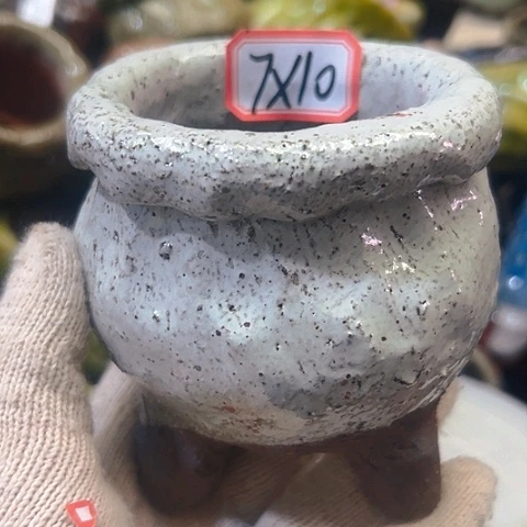 粗陶花盆手工花盆制作