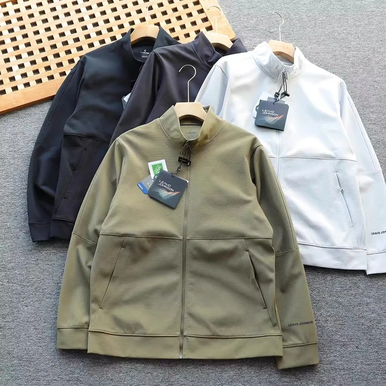 Leavo Johnson舒适好穿！男士春季新款户外立领外套运动休闲夹克