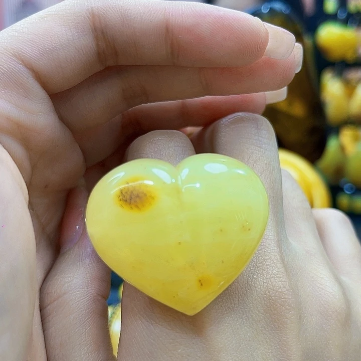 琥珀银S925镶嵌戒指戒指