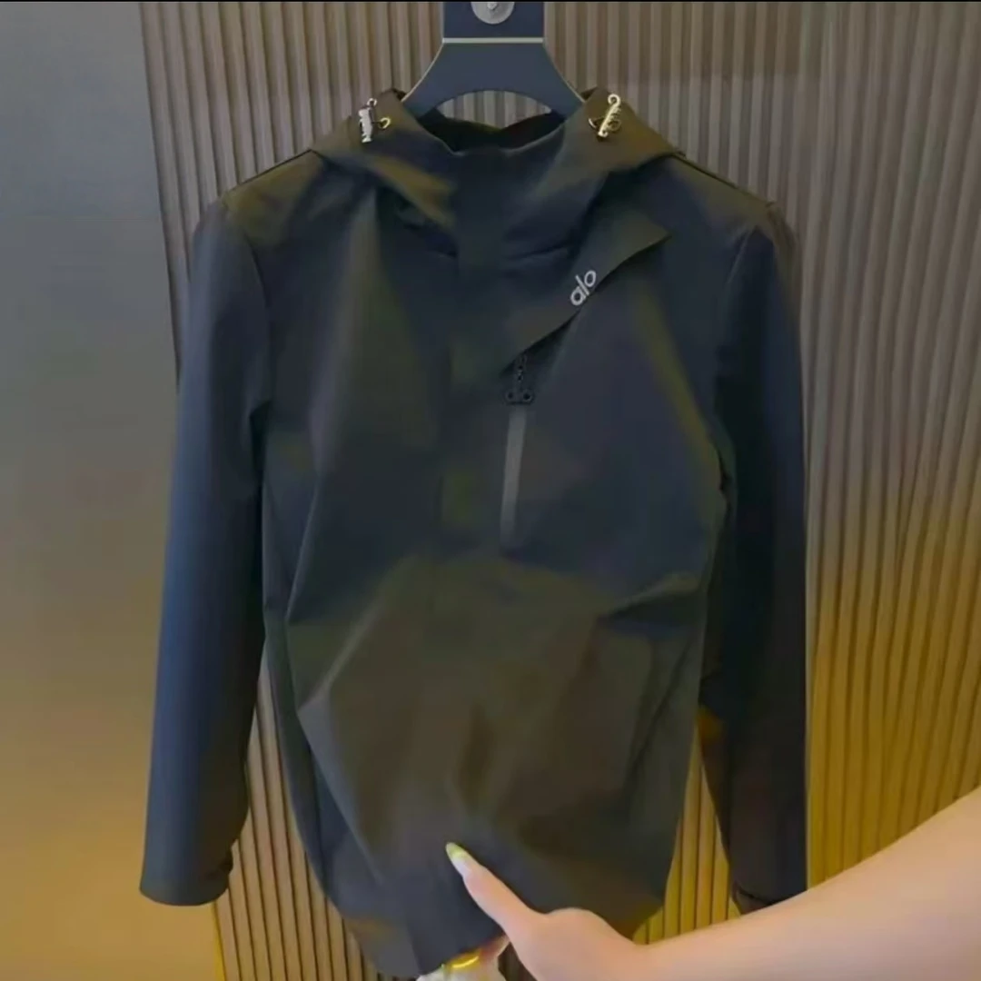 春秋款时尚百搭潮流男女同款修身大码冲锋衣夹克外套-1166