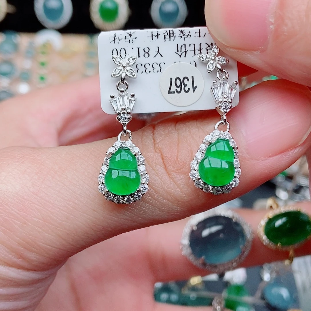 翡翠银S925镶嵌戒指