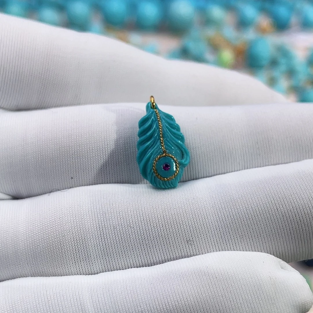 绿松石珠宝奇石未镶嵌l****儿