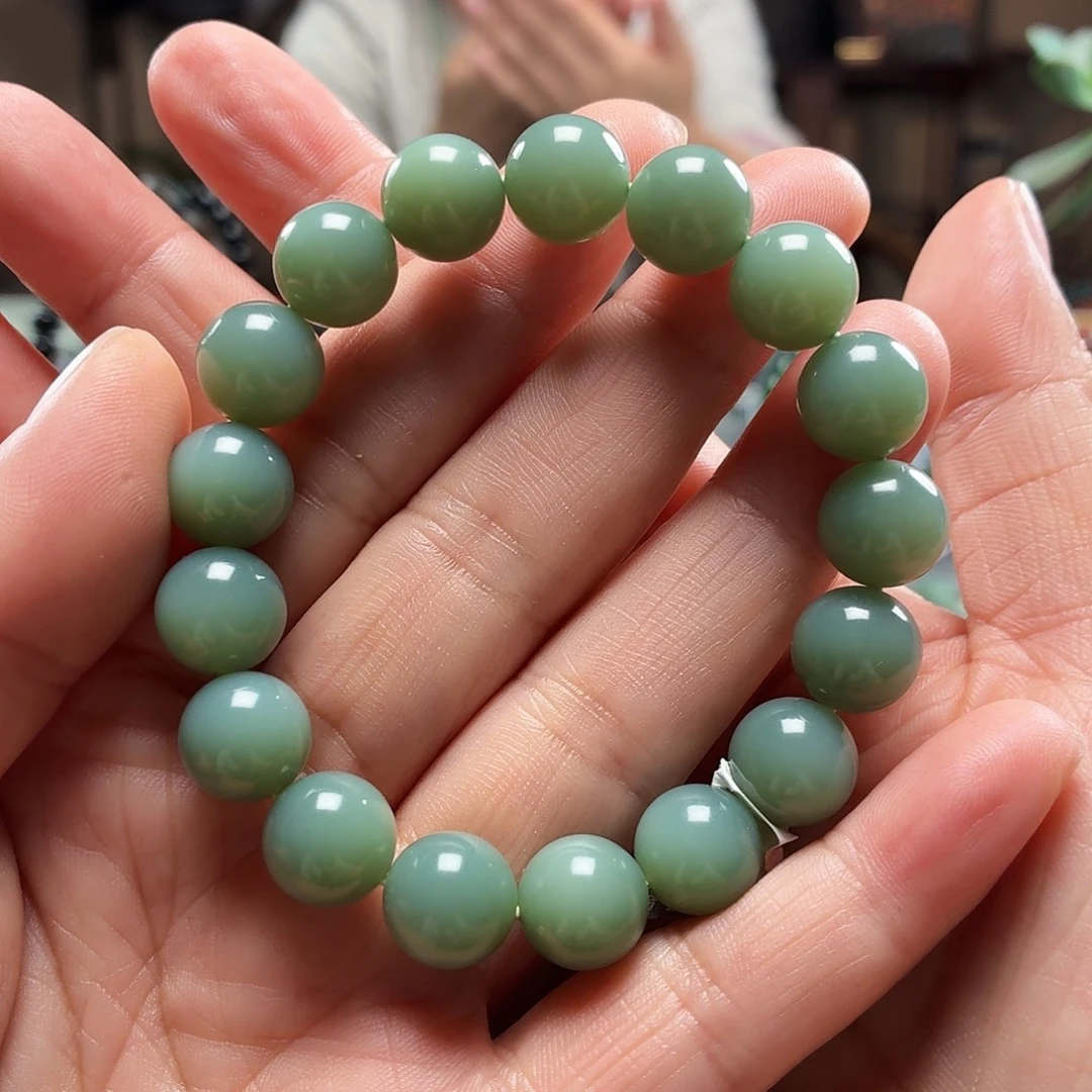 和田玉未镶嵌手链俄碧玉