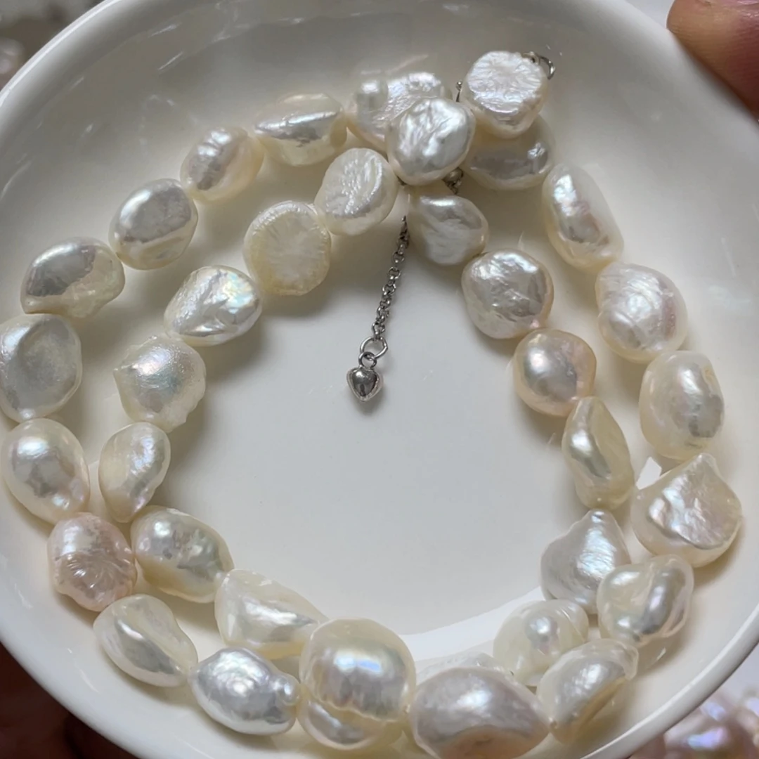 淡水珍珠颈饰银S925镶嵌