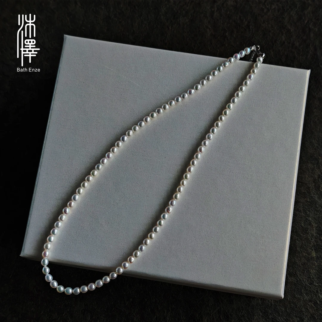沐泽特惠【极光】4-4.5mmAK米珠淡水珍珠项链多样性发其一
