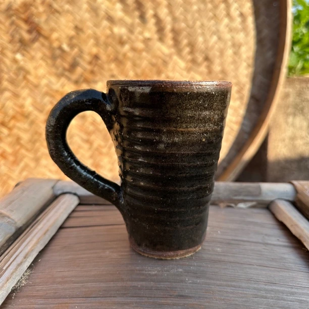 土陶杯咖啡杯手拿喝水杯