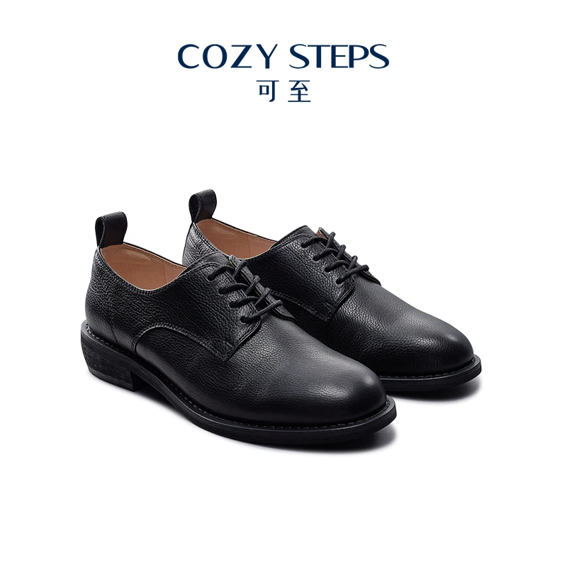 COZYSTEPS可至【商务休闲】四季时尚休闲真皮单鞋低跟羊皮女鞋5155