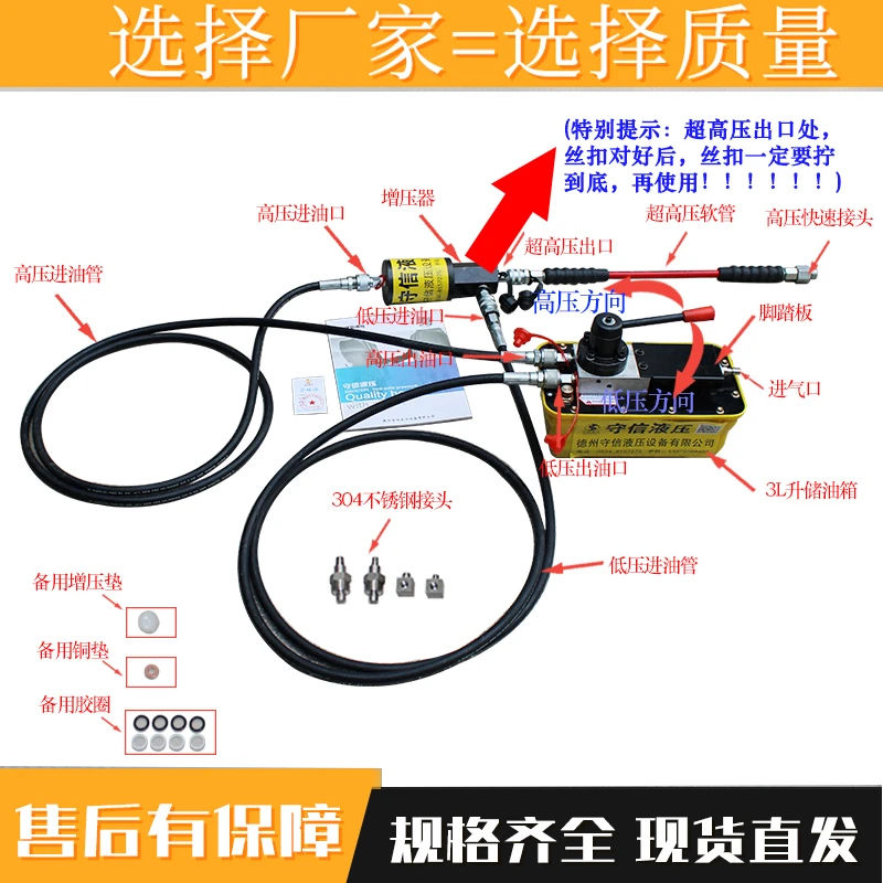 黄油嘴疏通器黄油嘴堵塞疏通器气动超高压增压泵货车专用疏通设备