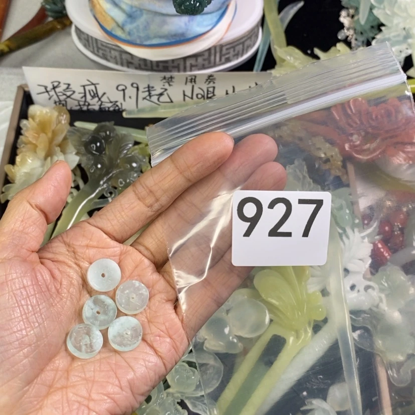 【闪购商品】岫玉发饰未镶嵌湫**叶